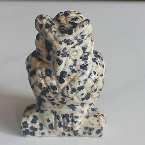 Miniatura 9 de Figura de búho de cristal tallada a mano de 1.5 pulgadas (aventurina verde)