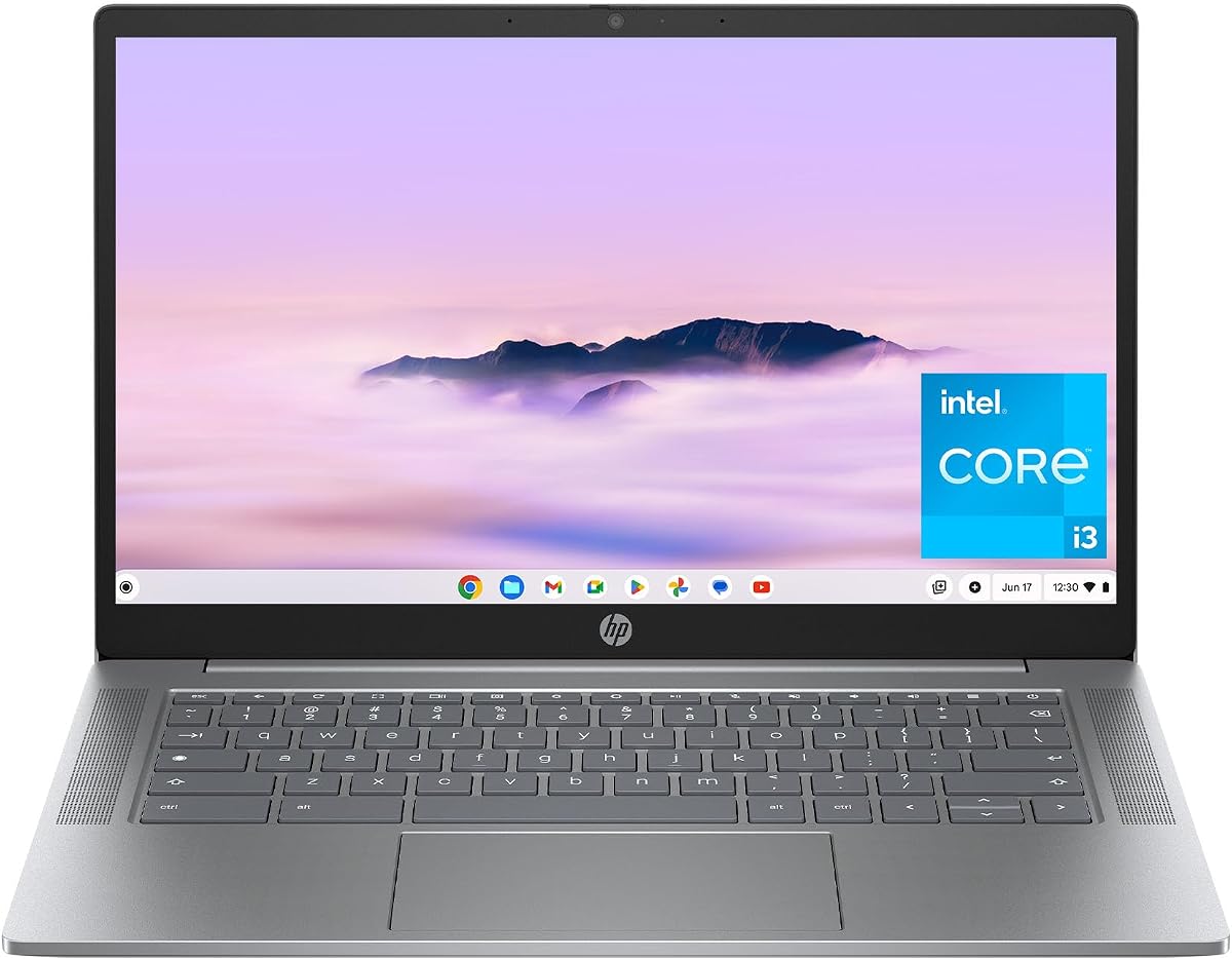 Portátil Chromebook Plus de 14 pulgadas, pantalla FHD, Intel Core i3-N305, 8 GB de RAM, UFS de 128 GB, gráficos Intel UHD, Chrome OS 14a-nf0050nr (2024)