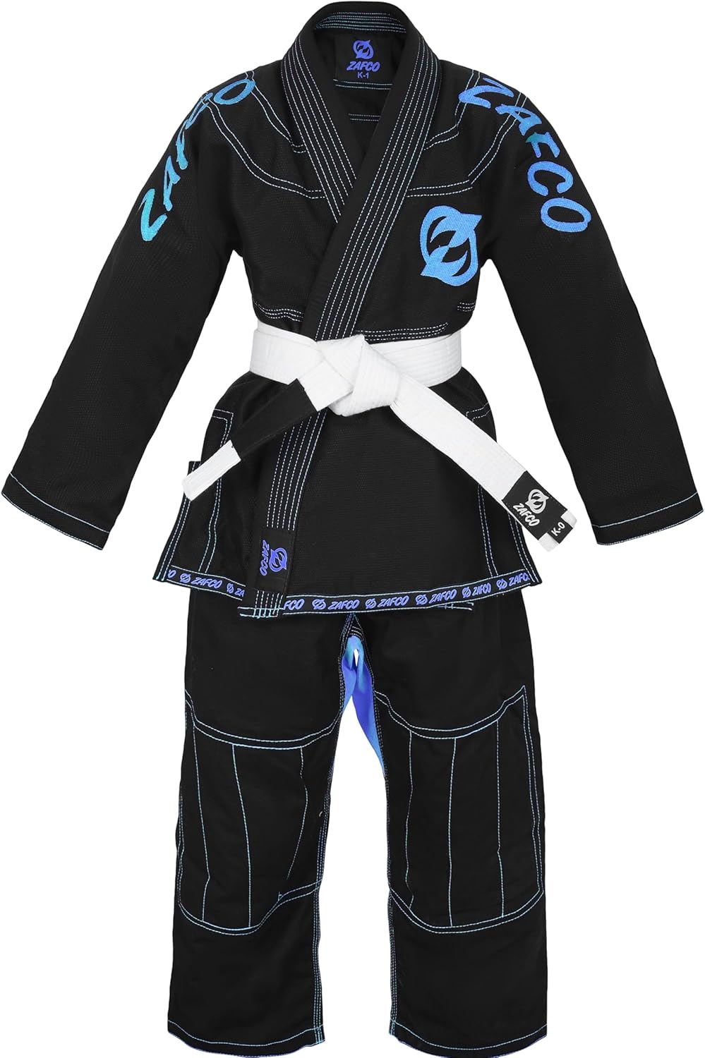 Brazilian Jiu Jitsu, Kids Jiu Jitsu Gi Children BJJ Gi Grappling Kimonos Lightweight White Belt - Image 4