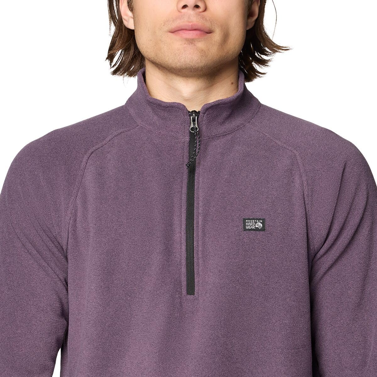 Mountain Hardwear, Microchill 1/4-Zip Pullover - Men's, Dusty Purple Heather, XL
