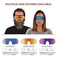 Vista 6 de Ergodyne Skullerz AEGIR - Lentes de sol de seguridad, lentes espejados, ANSI z87.1