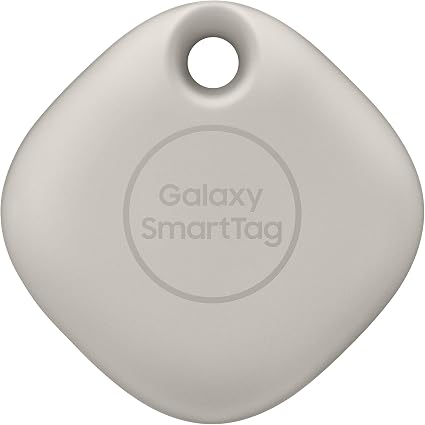 samsung galaxy smarttag bluetooth tracker item locator for keys wallets luggage and more 1 pack oatmeal us version