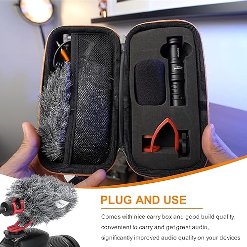 Miniatura 5 de comica Micrófono de cámara, CVM-VM10II Micrófono direccional Escopeta cardioide Videocámara Micrófono para Canon, Nikon, Fuji, Sony, Panasonic,