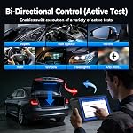 TOPDON VeriDiag X800 BT OBD2 Scanner, 2026 Outil de numérisation bidirectionnel amélioré avec 34 Services de réinitialisation, outil de diagnostic automobile sans fil sans fil, outil d'analyse active, 2 Mise à jour gratuite des années