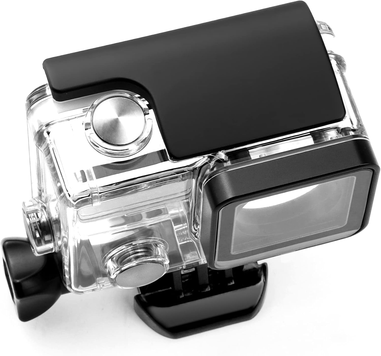 SOONSUN 2-Pack Rear Snap Latch Lock Buckle Replacement for GoPro Hero 4, Hero3+ Standard Waterproof and Skeleton Housing Case