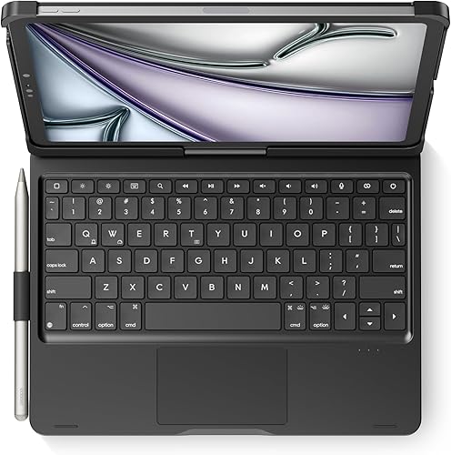 Miniatura 68 de Funda giratoria con teclado para Apple iPad mini 7ª generación 2024 (A17 Pro)/iPad mini 6ª generación (8.3 pulgadas) 2021; teclado compacto