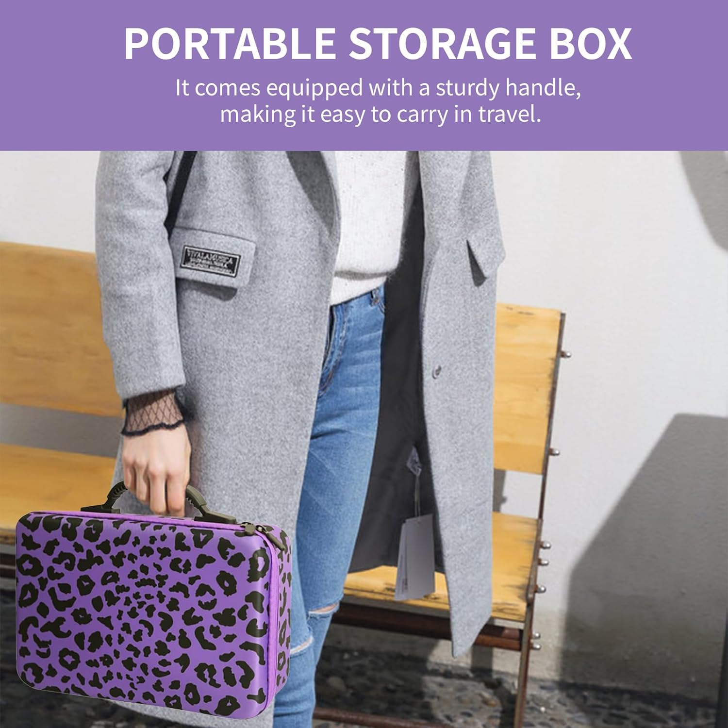 ZORETCO Diamond Painting Storage Box, 120 Slots Bead Storage Containers with Tools Kit for Diamond Art Accessories Craft Jewelry Beads Organizer