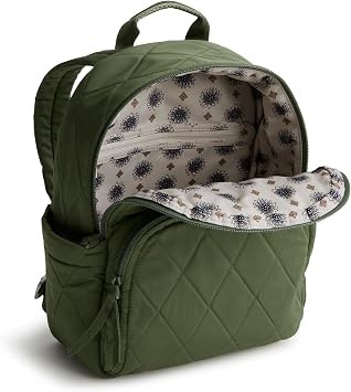 Vera Bradley Women's Polyester Twill Small Banbury Backpack, Bronze Green, One Size