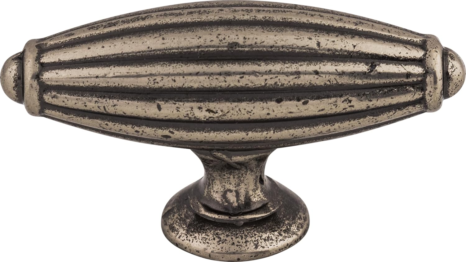 Top Knobs M153 Tuscany Collection Tuscany 2-7/8 Large T-Handle Knob, Pewter Antique