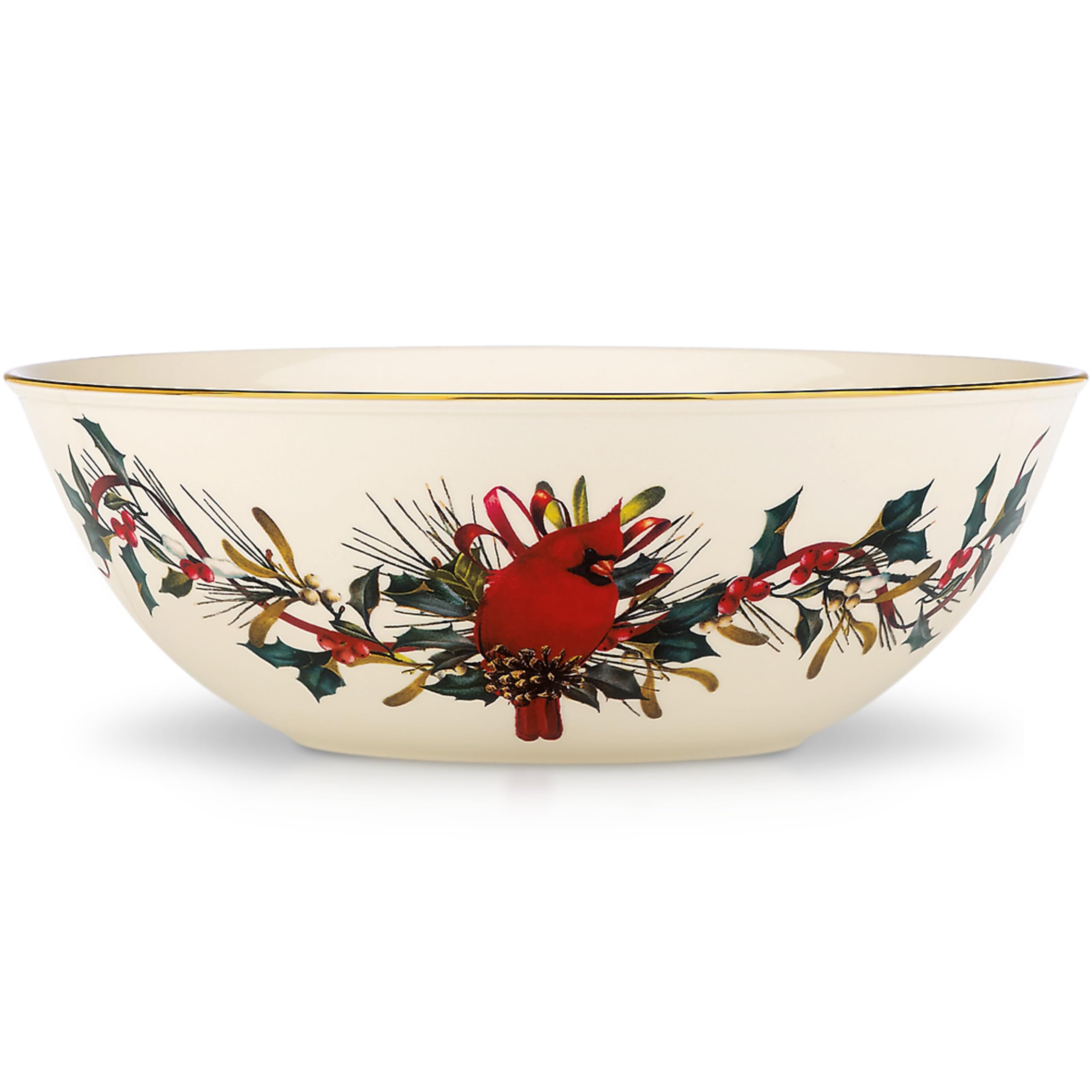 Amazon.com: Lenox 830308 Winter Greetings Serving Bowl, Christmas