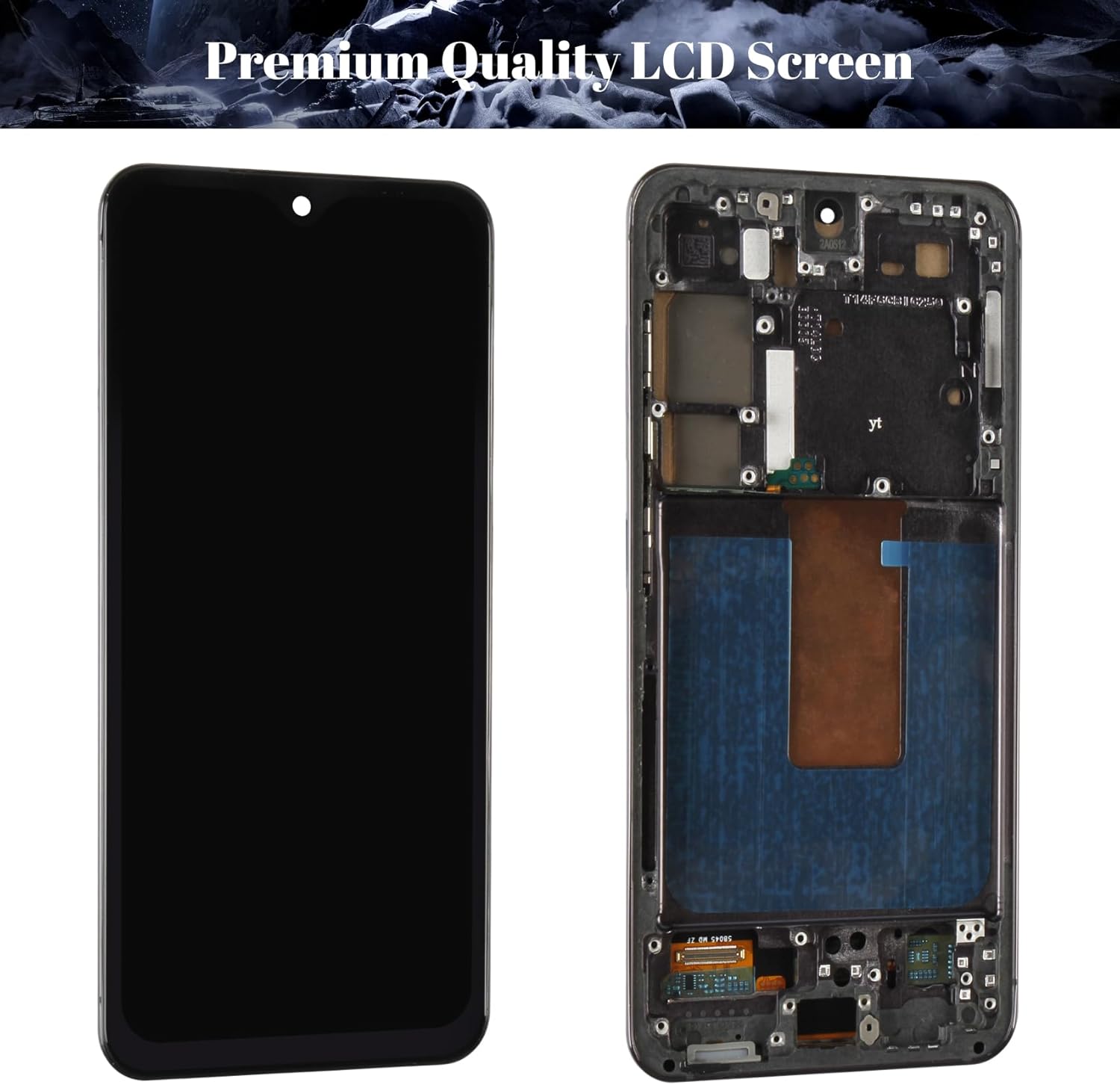 SRJTEK Incell for Samsung S23 5G Screen Replacement for Samsung S23 SM-S911U S911A S911W Display Digitizer Touch Screen Assembly (with Frame) (Black)