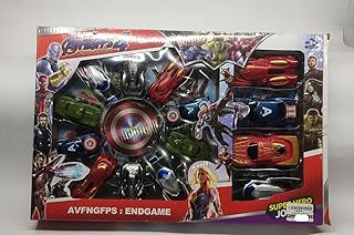 مجموعة سيارات الابطال 14 عربة معدن