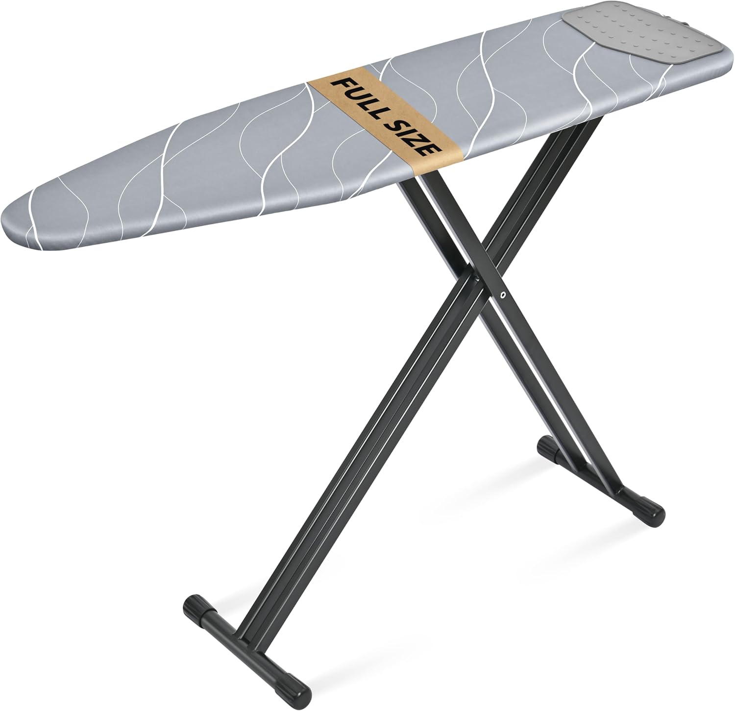 APEXCHASER Ironing Board with Silicon Iron Rest, 13x53 in, Black