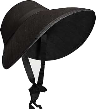 Amazon.com: Skeleteen Colonial Old Fashioned Bonnet - Black Amazon.com: Skeleteen Colonial Old Fashioned Bonnet - Black