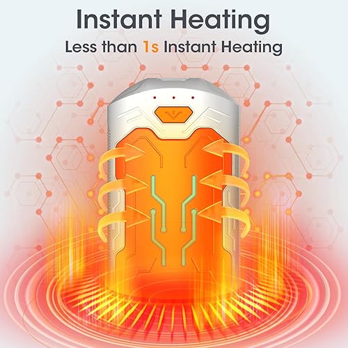 Miniatura 3 de Hand Warmers Rechargeable, 2 Pack 20Hrs Long Heating Pocket Size Electric Handwarmers, Portable USB Hand Warmer Heater Therapy Great Gift for