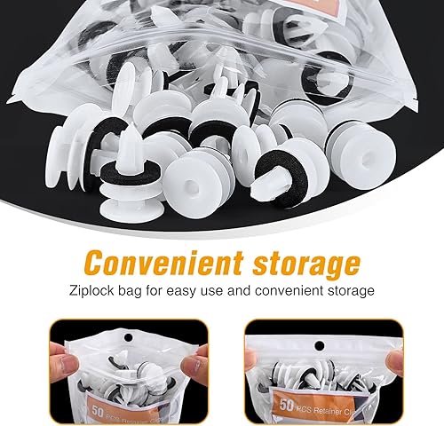 Miniatura 7 de GOOACC 50 piezas de retenedor de panel de puerta con sellador Compatible para GM Buick Chevrolet Cadillac GMC Hummer H2 Oldsmobile Pontiac Saturn