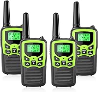 Vista 12 de Walkie Talkies, MOICO Walkie Talkies de largo alcance para adultos con 22 canales FRS, Walkie Talkie familiar con linterna LED VOX, pantalla LCD