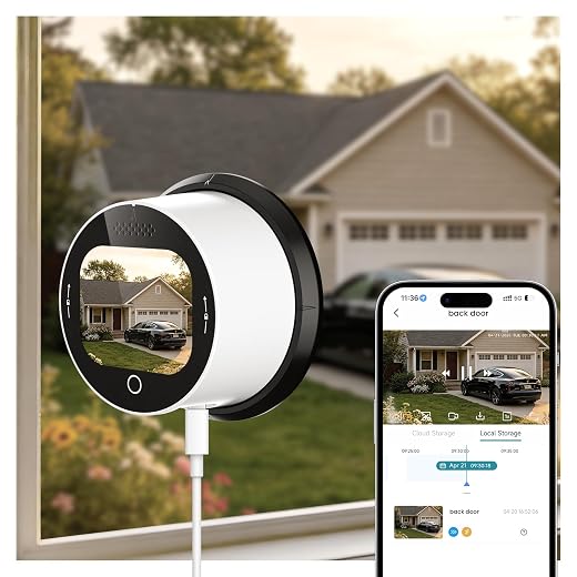 5MP Window Camera w/LCD Touchscreen & App - $59.00