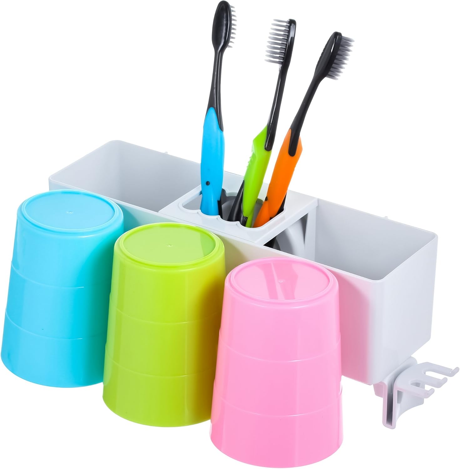 Ameitao Toothbrush Holder Wall Mounted for Bathroom Storage
