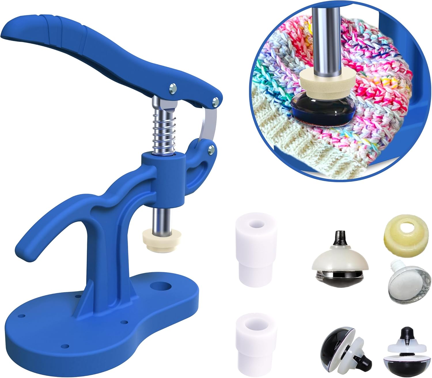 GEOCCI Safety Eye Tool Large Size Safety Eye Install Tool for Amigurumi Crochet & Stuffed 5-45mm Animal Eyes Making Supplies Tool It is More Helpful for Large Special Safety Eyes(1PCS)