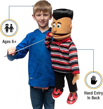 25 Jose, Hispanic Boy, Full Body, Ventriloquist Style Puppet