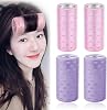 Bangs Curler, Set of 4, Bangs, Magic Curler, Hand Wrap, Korean Style, Face-Minimizing Effect, Soft, Bangs, Sides, Natural Curls Diameter 1.6 / 2.0 inches 4 / 5 cm