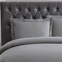 Vista 4 de Truly Soft Everyday Juego de funda nórdica y fundas de almohada, color gris, tamaño King