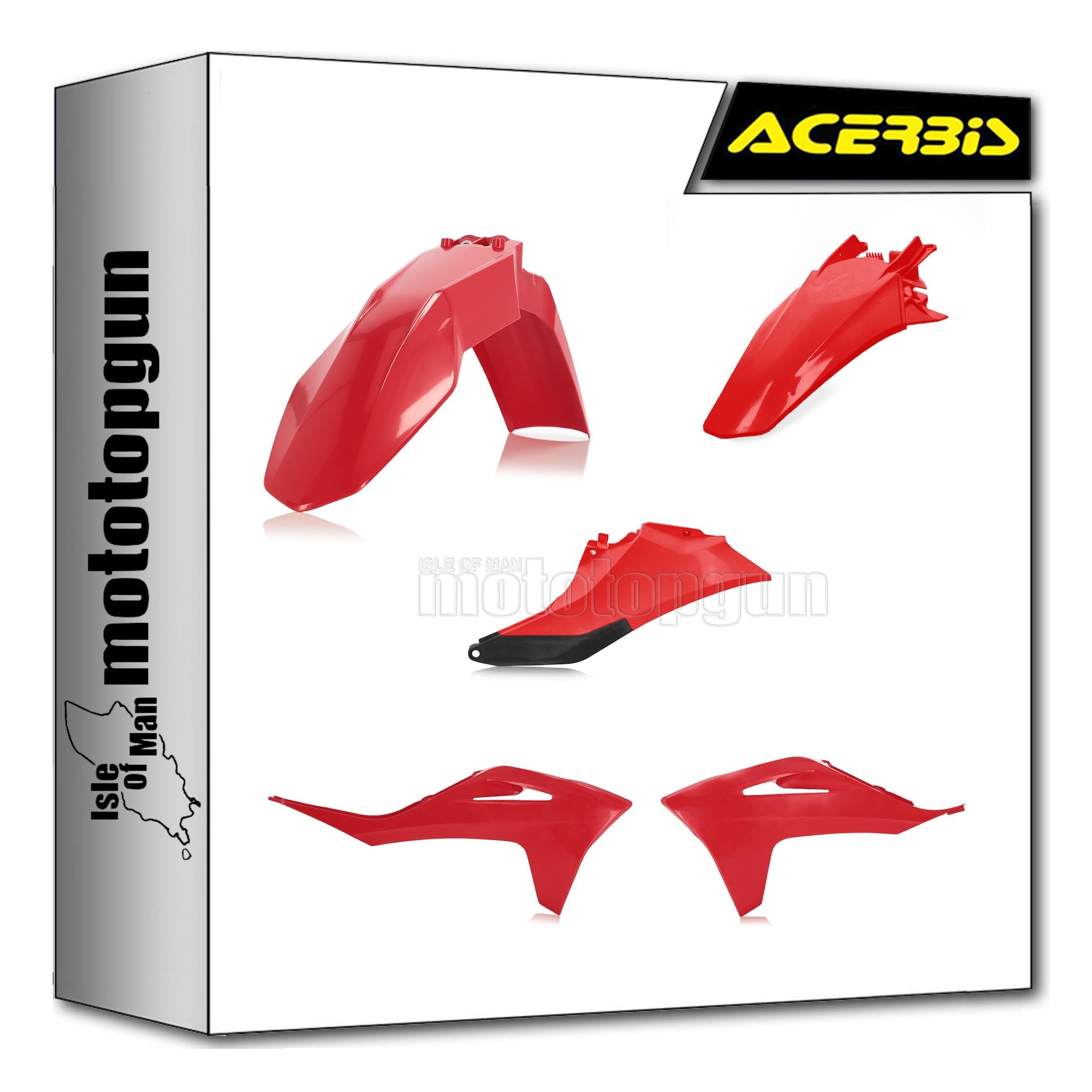 Cache carénage Acerbis rouge de qualité supérieure pour Gas Gas - 4