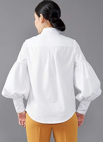 Miniatura 4 de McCall's Patterns McCall's - Blusa holgada con botones para mujer, tallas 14-22