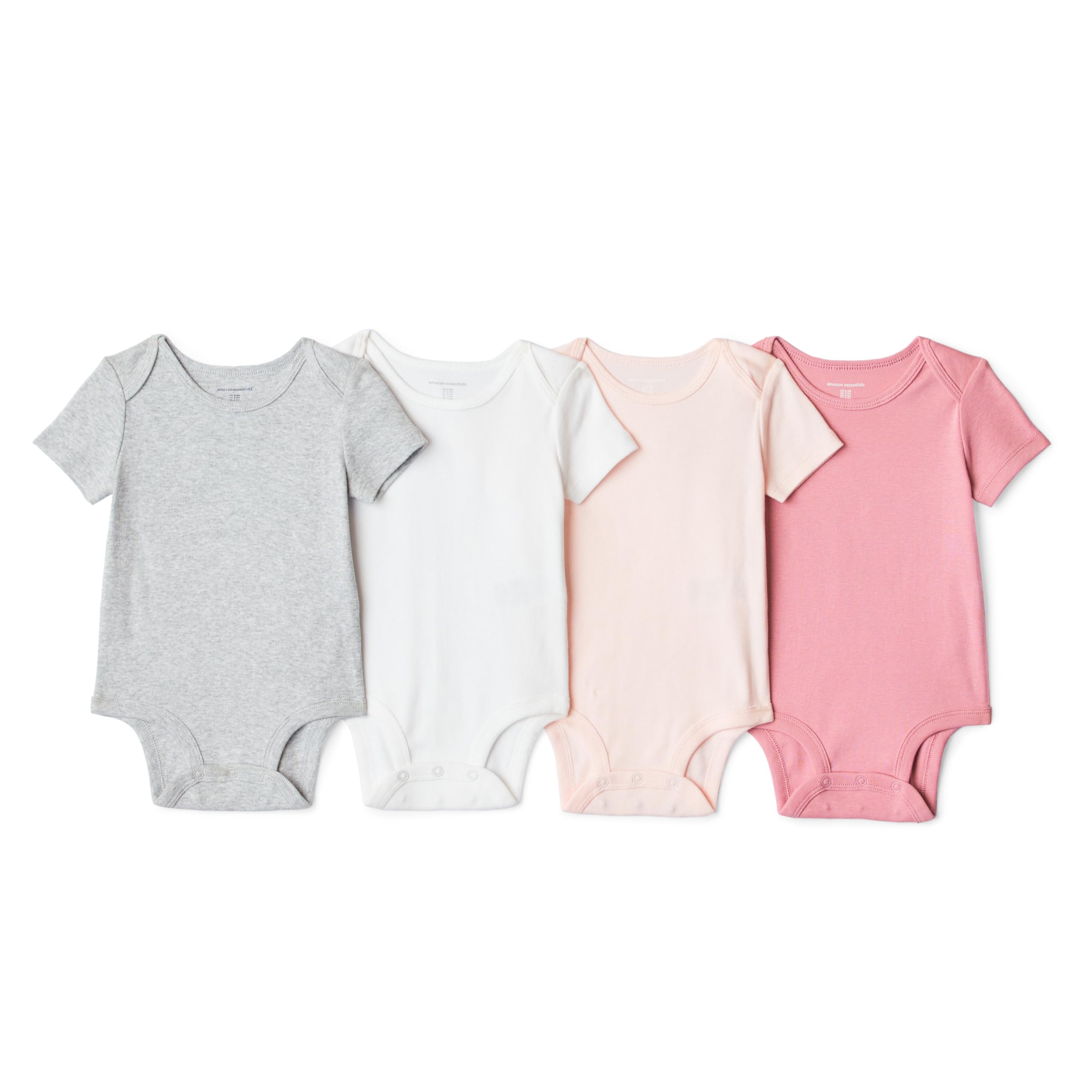 Amazon Essentials Unisex Baby Short-Sleeve Bodysuits, Baby Vests — view 14
