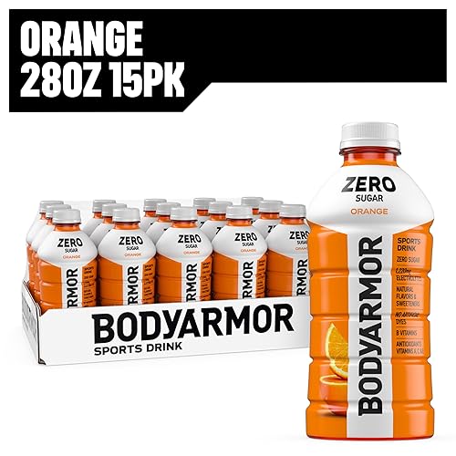 Vista 22 de BODYARMOR ZERO Sugar Fruit Punch, bebida deportiva sin azúcar, hidratación baja en calorías, sabores naturales con electrolitos llenos de potasio