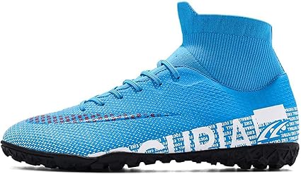 XRDSHY Scarpe da Calcio Scarpe da Allenamento da Calcio Alte da Uomo con  Tacchetti per Scarpe da Calcio Professionali da Esterno Unisex,Blue s-40 EU  : Amazon.it: Scarpe e borse