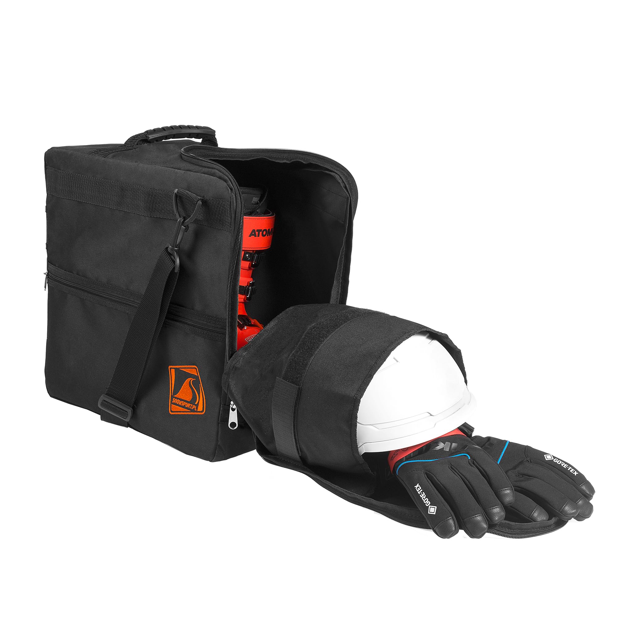 Pokrowiec na buty, kask i akcesoria, torba na buty narciarskie z kieszenią na kask, buty snowboardowe, łyżworolki, buty narciarskie, buty snowboardowe, torba na buty, torba na łódkę i kask