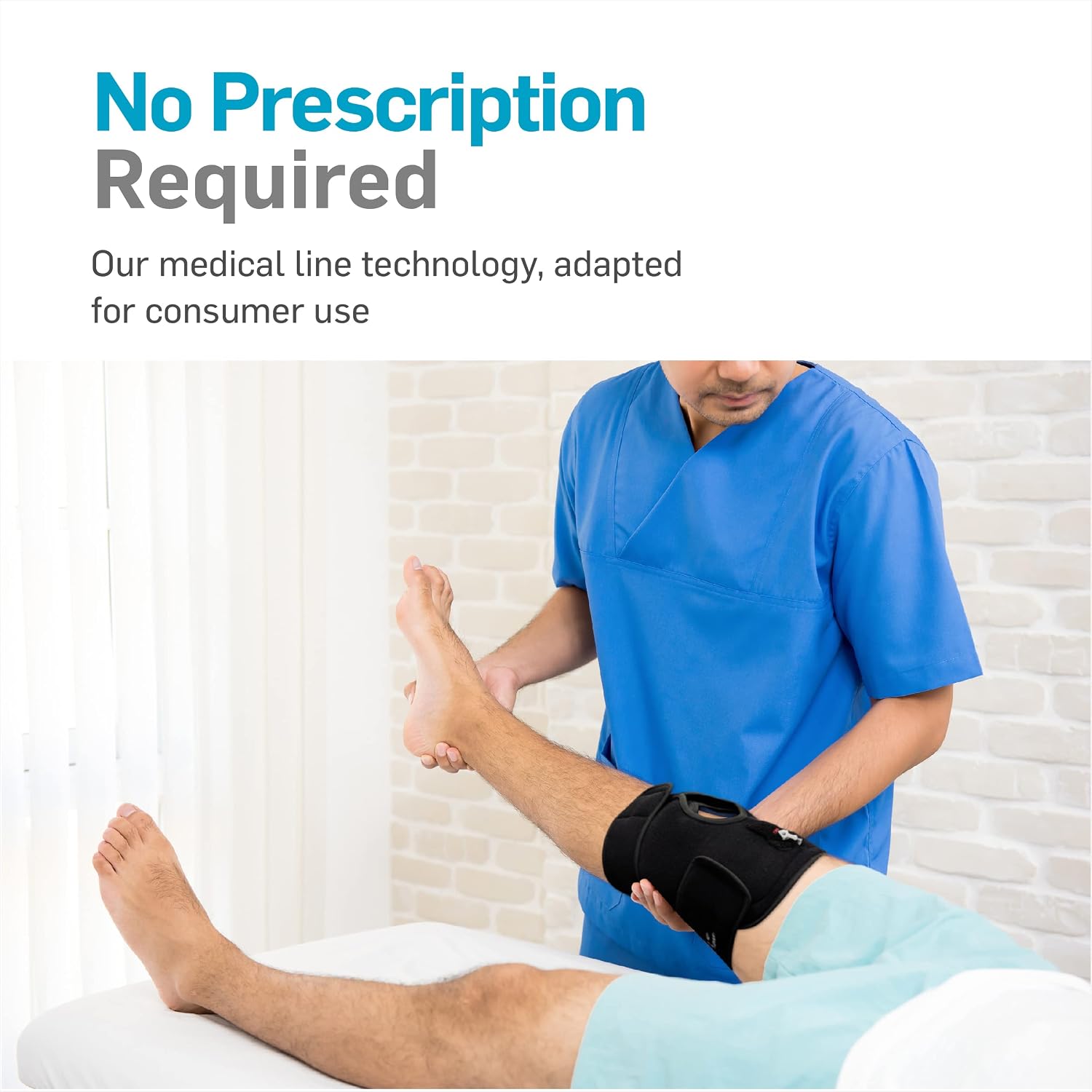 NatraCure Hot/Cold & Air Compression Knee Brace Support - (6022 CAT) - Alleviates Knee Pain from Meniscus & ACL Tear, Arthritis, Sports Injury, Running, and Joint Pain