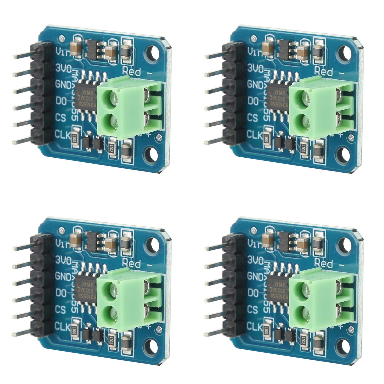 Lot de 4 modules de capteur de température de type K avec port SPI 3 à 5 V CC