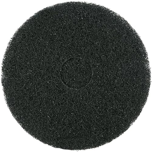 45015B - Almohadillas de mantenimiento de suelos negras de 15 pulgadas (paquete de 5)