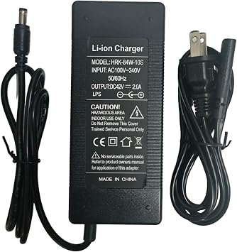 [Verified Fit] 42V 2A-1.5A Charger for Jetson Bolt, Bolt Pro Adventure Eris Metro Racer Quest Journey J5 J8 LX10 Ryder Ora Pro, Swagtron EB7 EB8, Aventon Pace 350, Jasion eb5, Ancheer, Vivi Fit 36V