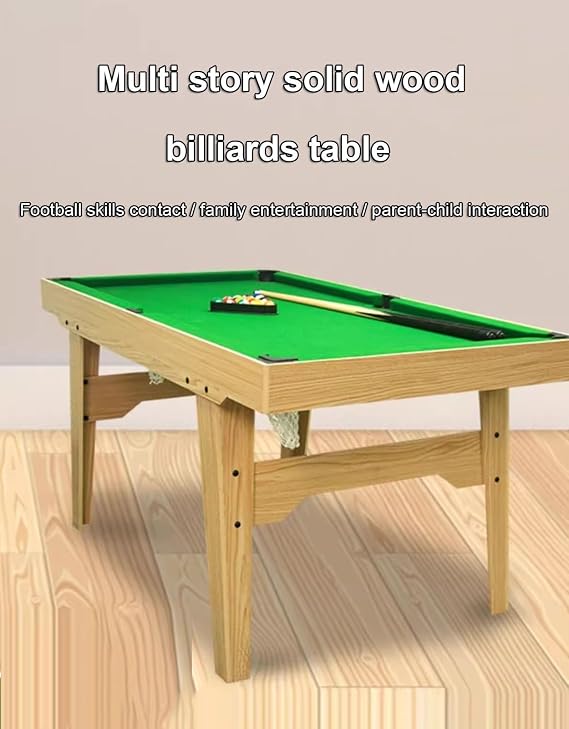Portable Pool Table, Indoor Small Billiards Table, Mini Snooker Table, for Adult Recroom Livingroom, Easy to Install (Color : Style2, Size : 1.6x0.88m/5.24x2.88ft)