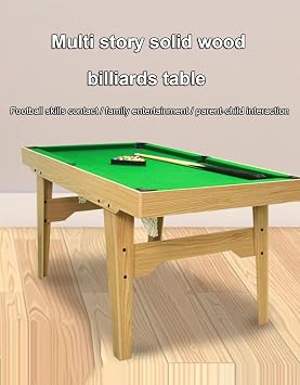 Portable Pool Table, Indoor Small Billiards Table, Mini Snooker Table, for Adult Recroom Livingroom, Easy to Install (Color : Style2, Size : 1.6x0.88m/5.24x2.88ft)