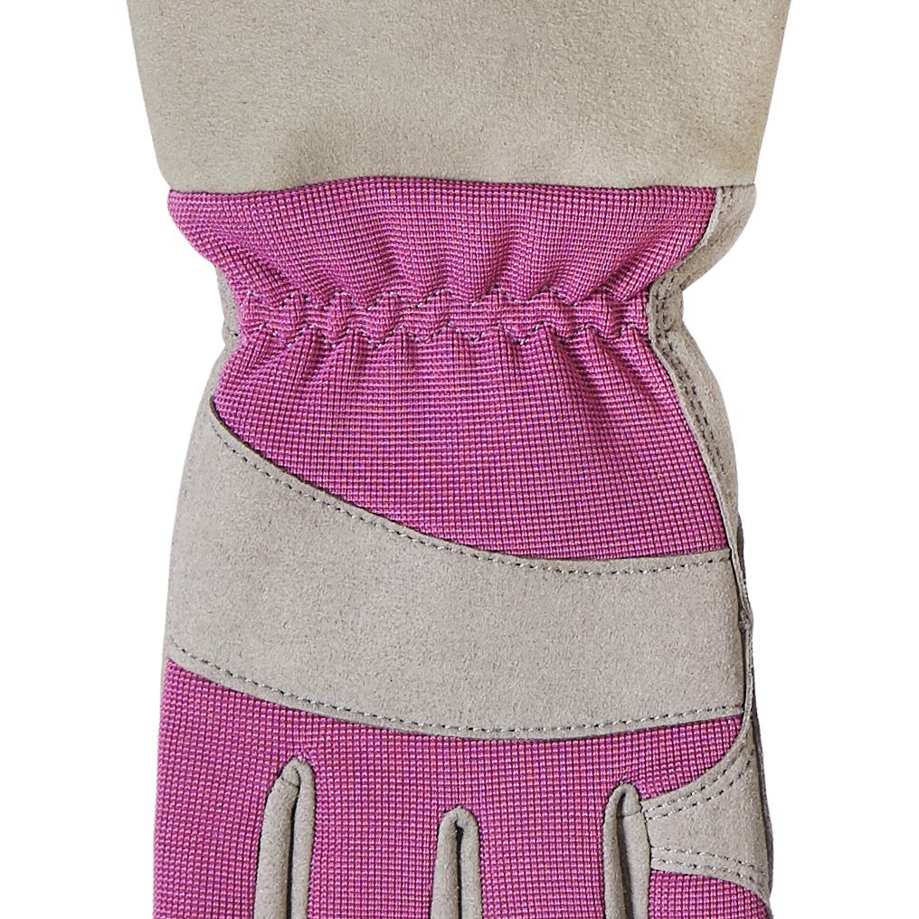 Amazon Basics Rose Pruning Thorn Proof Gardening Gloves with Forearm Protection - Purple, M