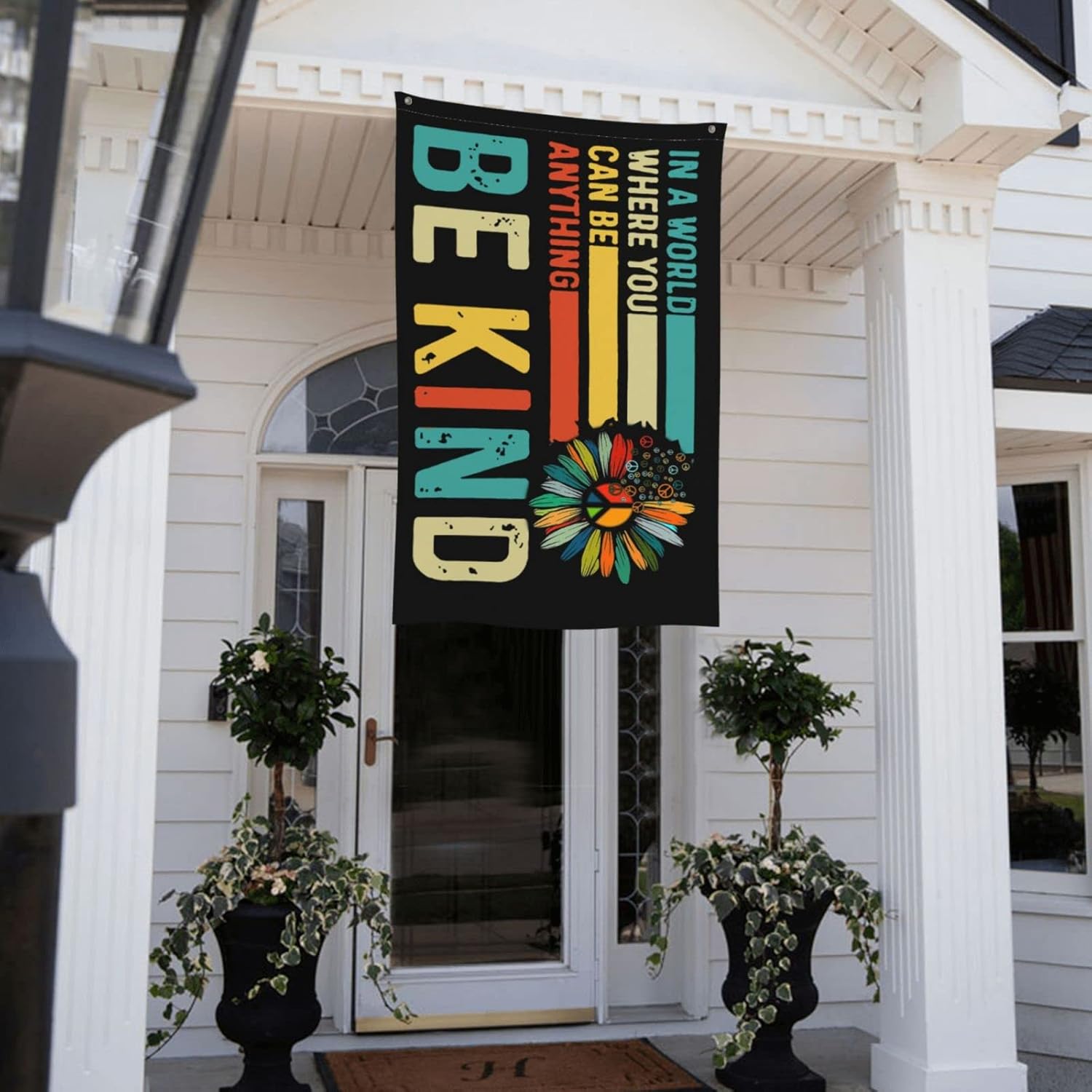be kind Flags for Outdoor Decorative Banner 3x5 Feet In A World Where You Can Be Anything Be Kind Flags Tapestry With Brass Grommets Vivid Color and Fade Proof Outdoor Indoor Decoration