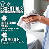 Vista 297 de DAN RIVER Juego de 4 toallas de baño, 27 x 54 pulgadas, 100% algodón, más grandes y ligeras, de secado rápido, súper suaves y absorbentes, toallas