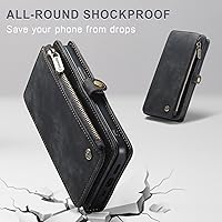 Vista 6 de Defencase Funda para iPhone 13 Pro Max, para iPhone 13 Pro Max, funda tipo cartera para mujeres y hombres, correa magnética de piel sintética