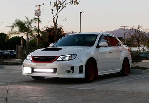 Miniatura 6 de iJDMTOY Barra de luz LED de 25 pulgadas para montaje en rejilla inferior compatible con Subaru Impreza WRXSTI, Incl 2011-14 (1) Barra de luz LED de