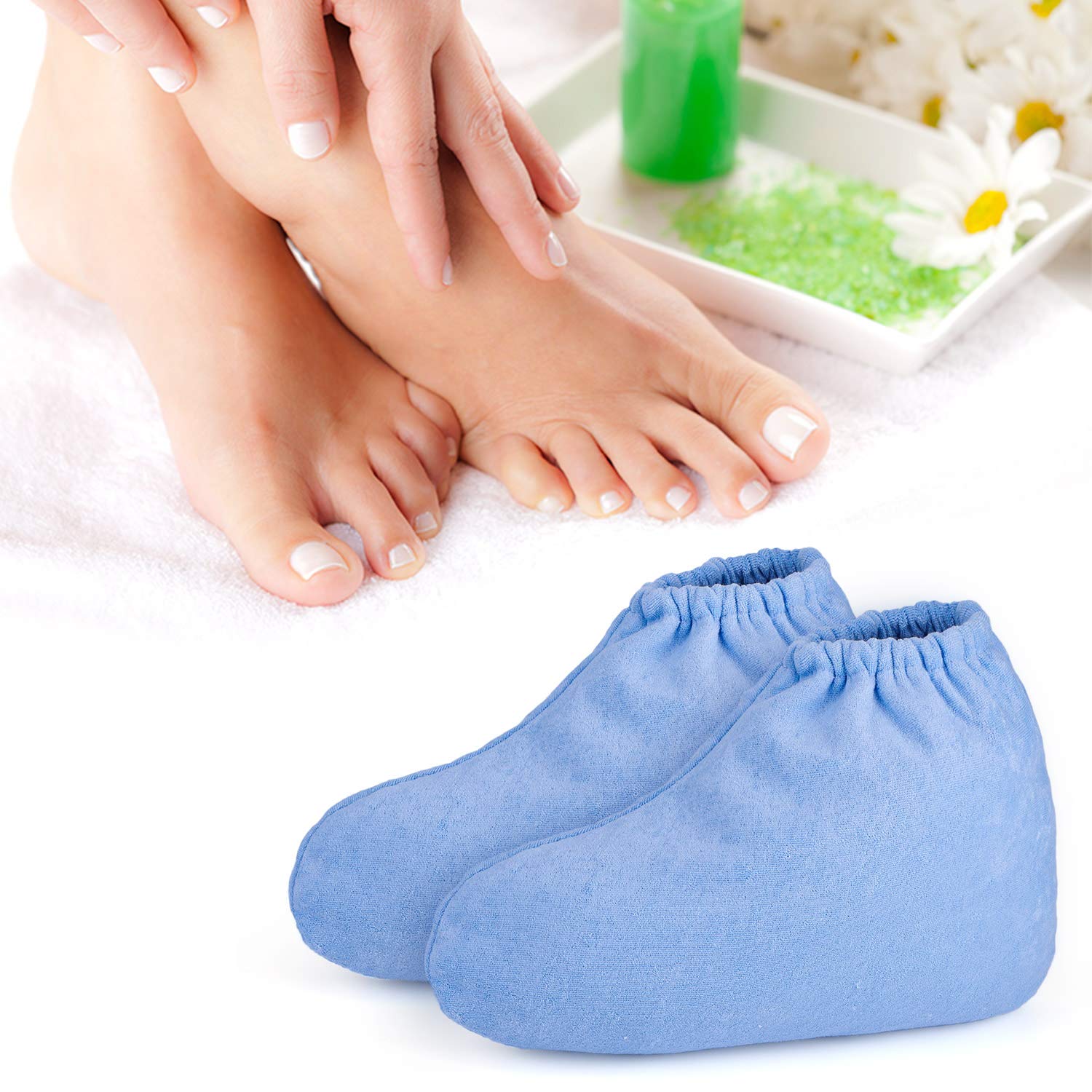 Paraffin Wax Bath Foot Liners, Segbeauty Larger Paraffin Heated SPA Booties, Paraffin Wax Refill Feet Cover Bags for Hot Wax Therapy Thermal Treatment SPA Therabath Wax Warmer Paraffin Wax Machine : Beauty