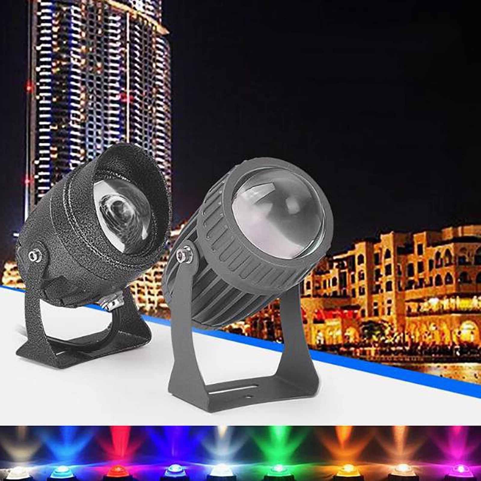 Focos LED - Foco LED, Lámpara de Pared LED para Exteriores de 10 W, Iluminación de paisajes, Foco LED Resistente al Agua IP65, Foco de Haz Estrecho, Foco de Haz,Green-A-DC12-24V