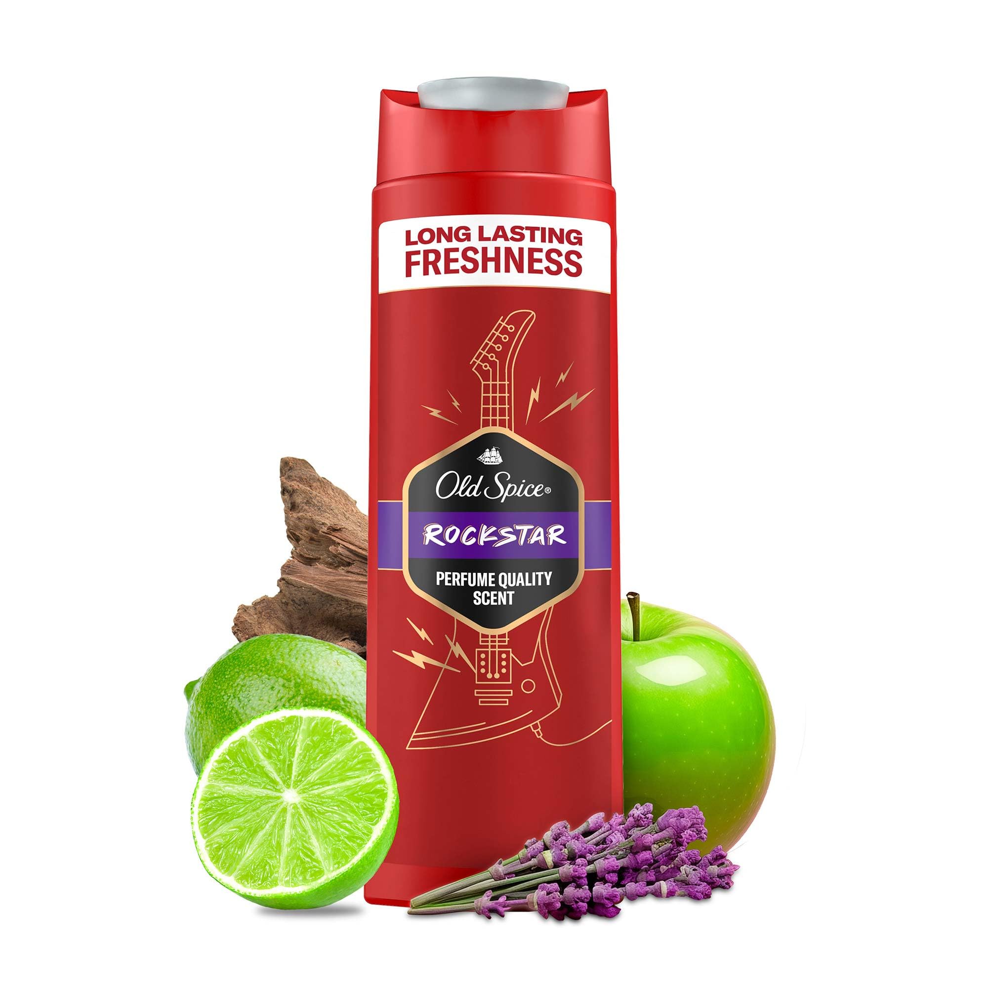 Old Spice Rockstar Erkek Duş Jeli ve Şampuan 400 ml 3lü paket