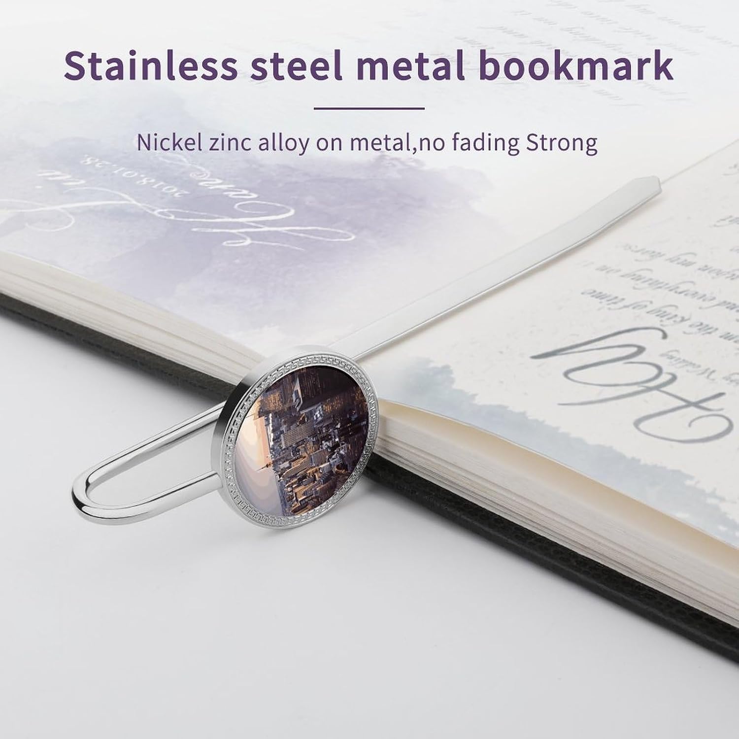 Decorative Metal New York Book Mark for Reading Lovers image 3
