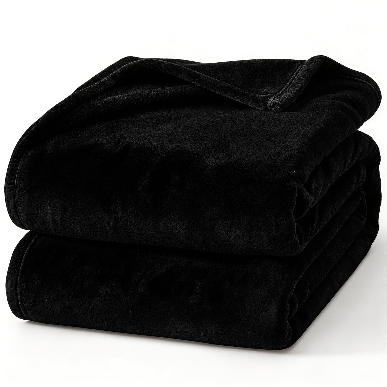 Amazon.com: Hansleep Fleece Black Throw Blanket, Super Soft
