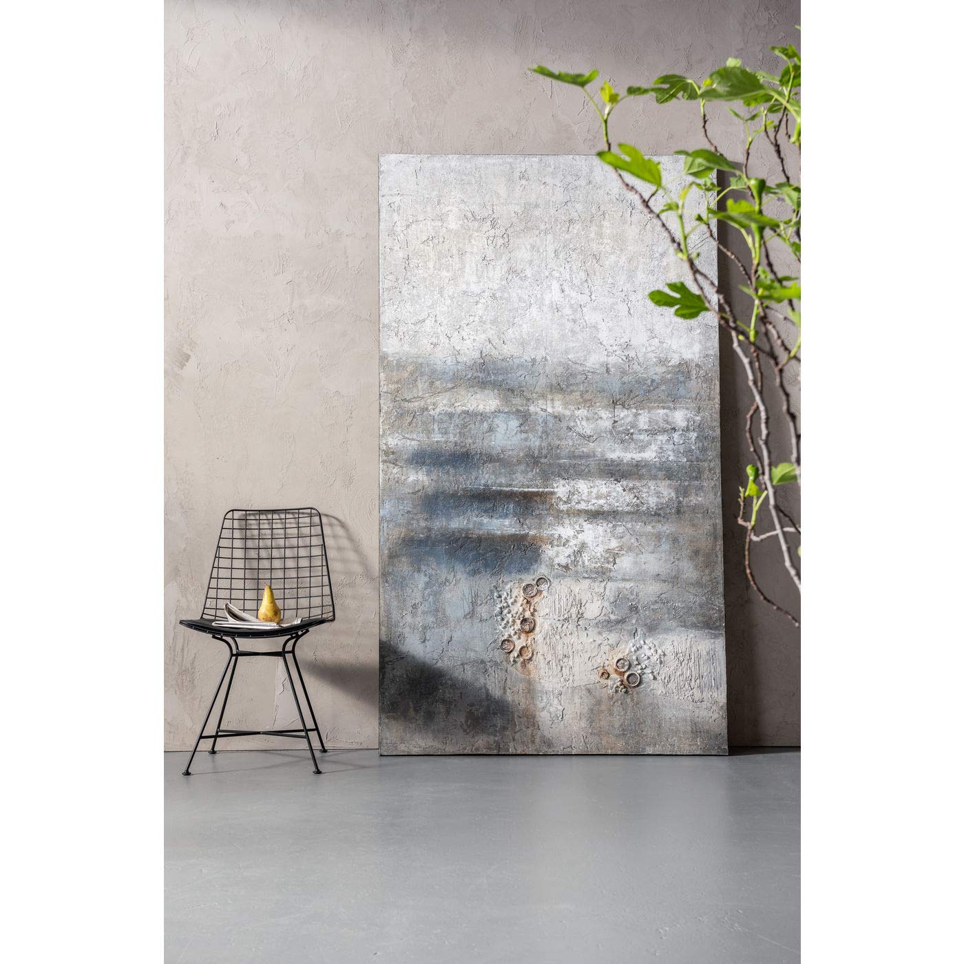 Kare Design - Tela, Dipinto a olio "Abstract Into The Night", 210 x 120 cm